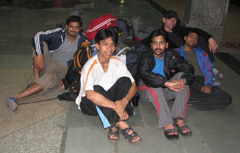 Waiting for the train in Pune