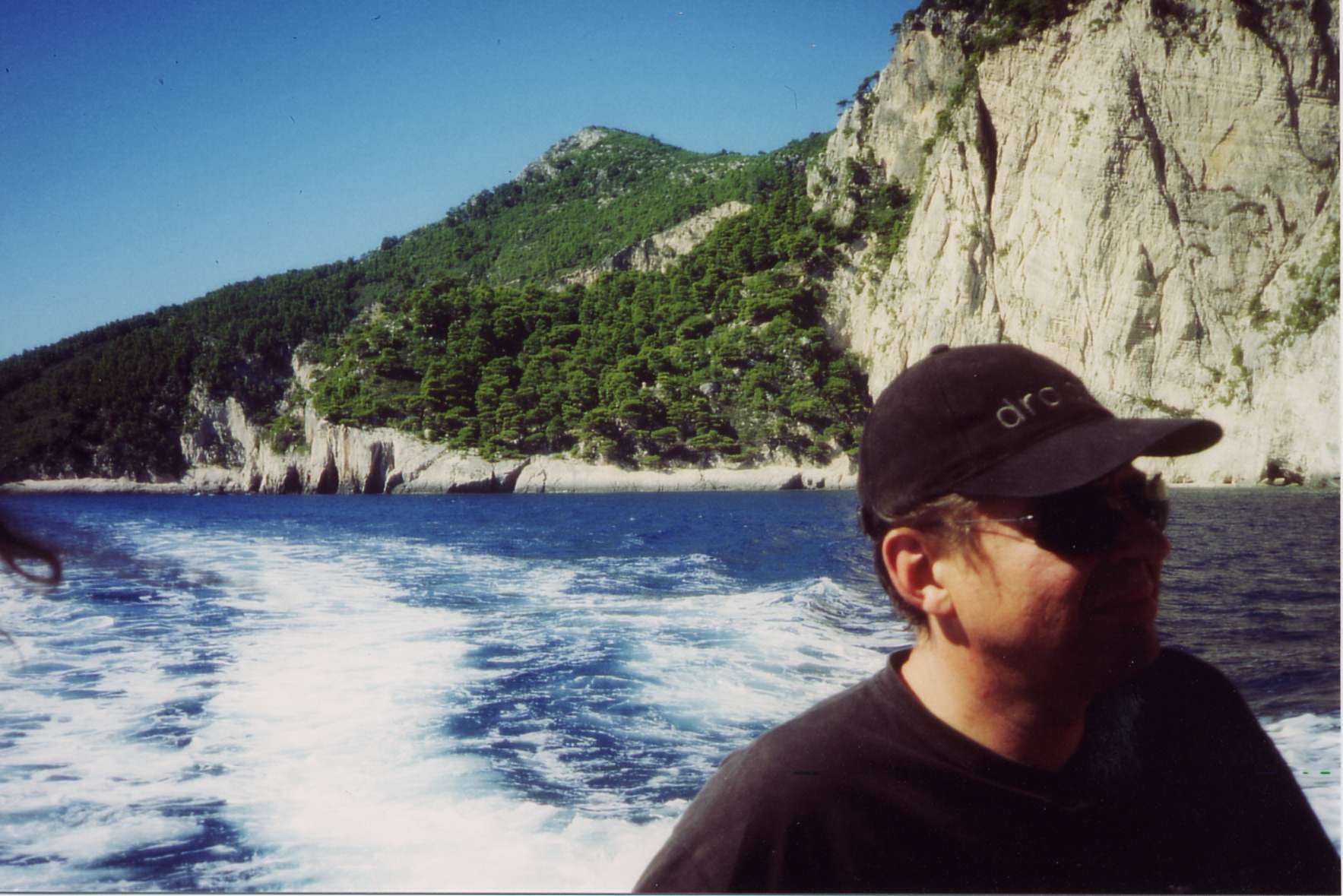 Joachim Teske, 'der Grieche', bei der Rckfahrt vom Tauchen