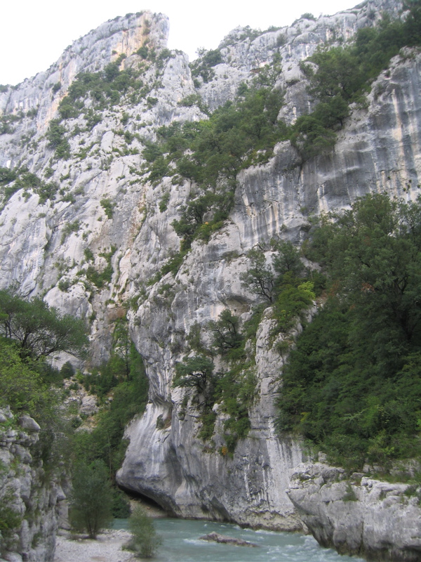 The gorge at the Mescla